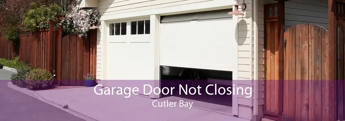 Garage Door Not Closing Cutler Bay