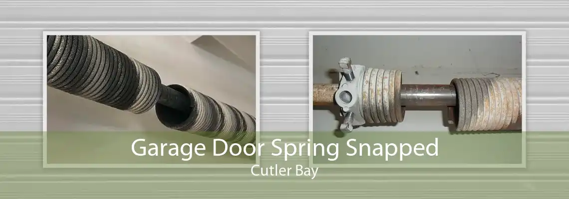Garage Door Spring Snapped Cutler Bay