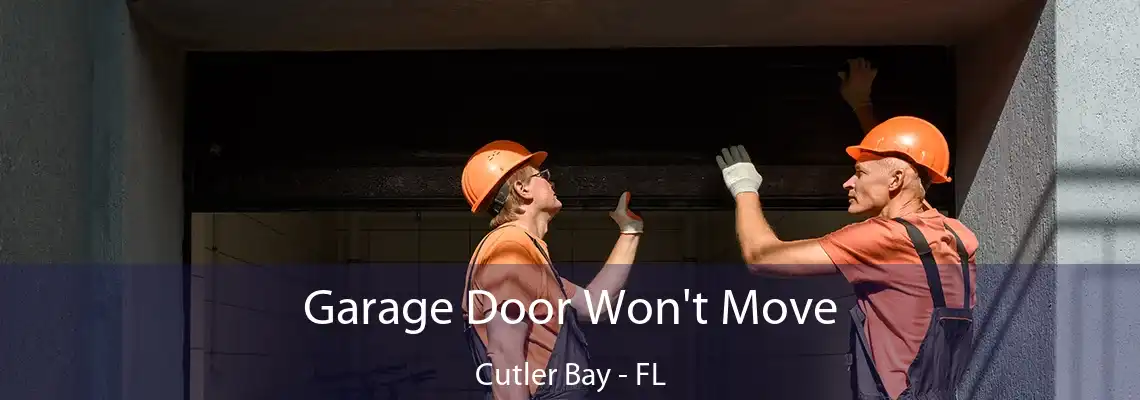 Garage Door Won't Move Cutler Bay - FL