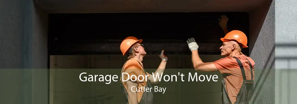 Garage Door Won't Move Cutler Bay