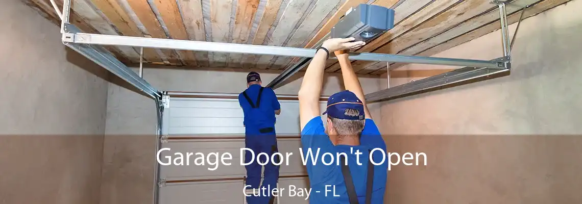 Garage Door Won't Open Cutler Bay - FL