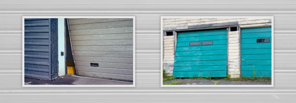 Crooked Aluminum Garage Door Repair in Cutler Bay, Florida